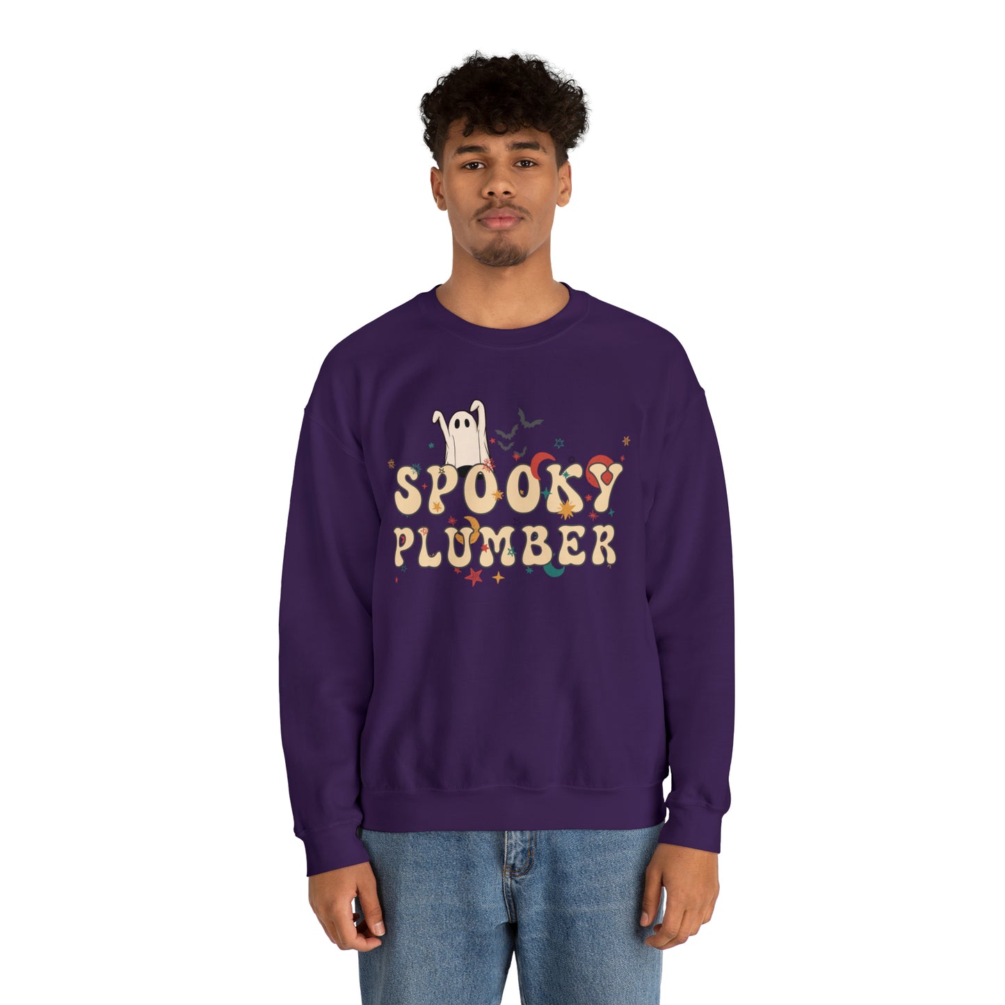 Spooky Plumber Halloween Sweatshirt, Halloween Gift for Plumber, Plumber's Spooky Sweater