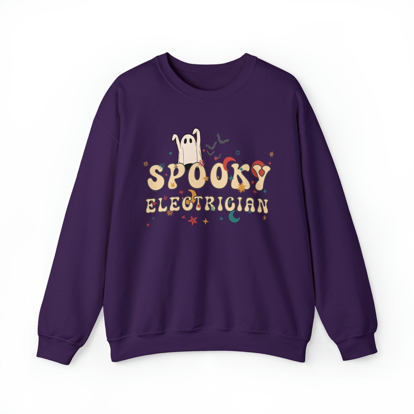 Spooky Electrician Halloween Sweatshirt, Halloween Gift for Electrician, Electrician's Spooky Sweater