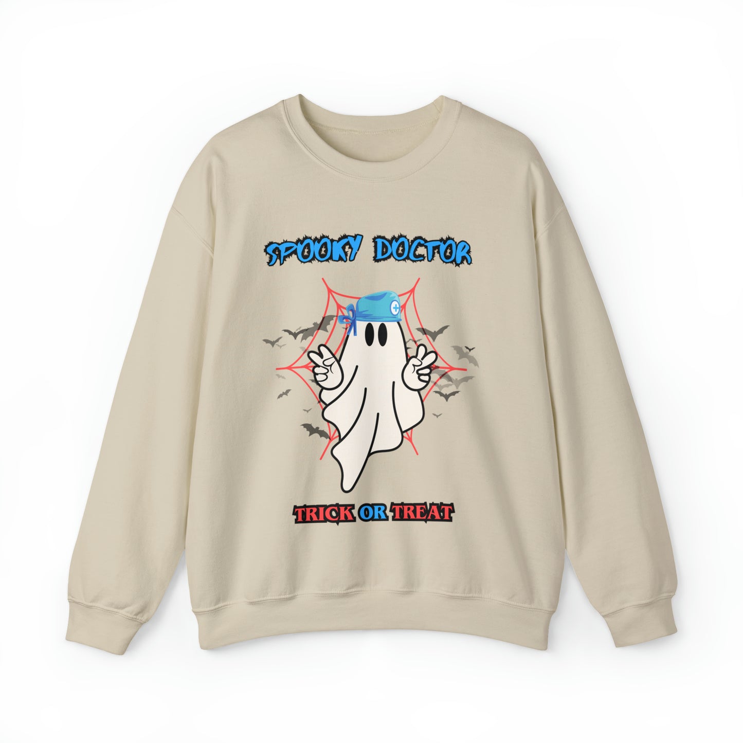Spooky Doctor Halloween Sweatshirt, Halloween Gift for Doctor, Surgeon Spooky Sweater