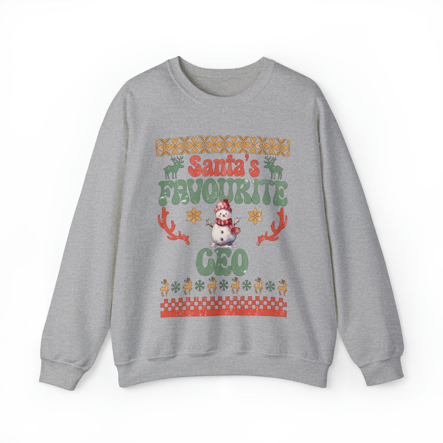 Santa's Fav Profession Ceo Ugly Christmas Sweatshirt