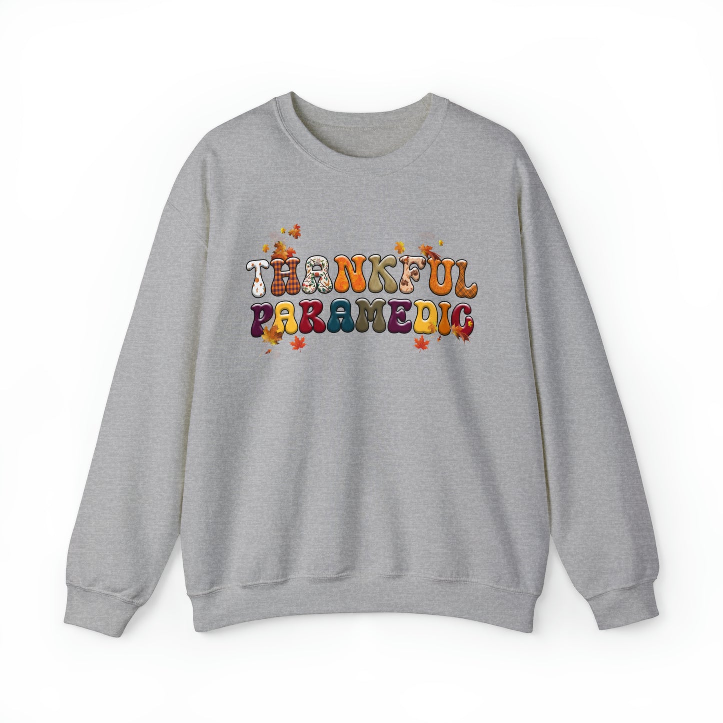 Thankful Paramedic Thanksgiving Sweatshirt, Thanksgiving Gift for Paramedic, Paramedic's Thankful Sweater, Fall Sweatshirt for Paramedics