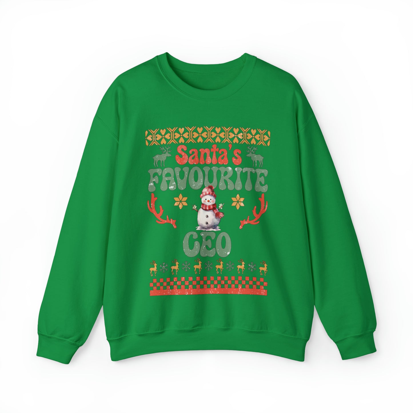 Santa's Fav Profession Ceo Ugly Christmas Sweatshirt