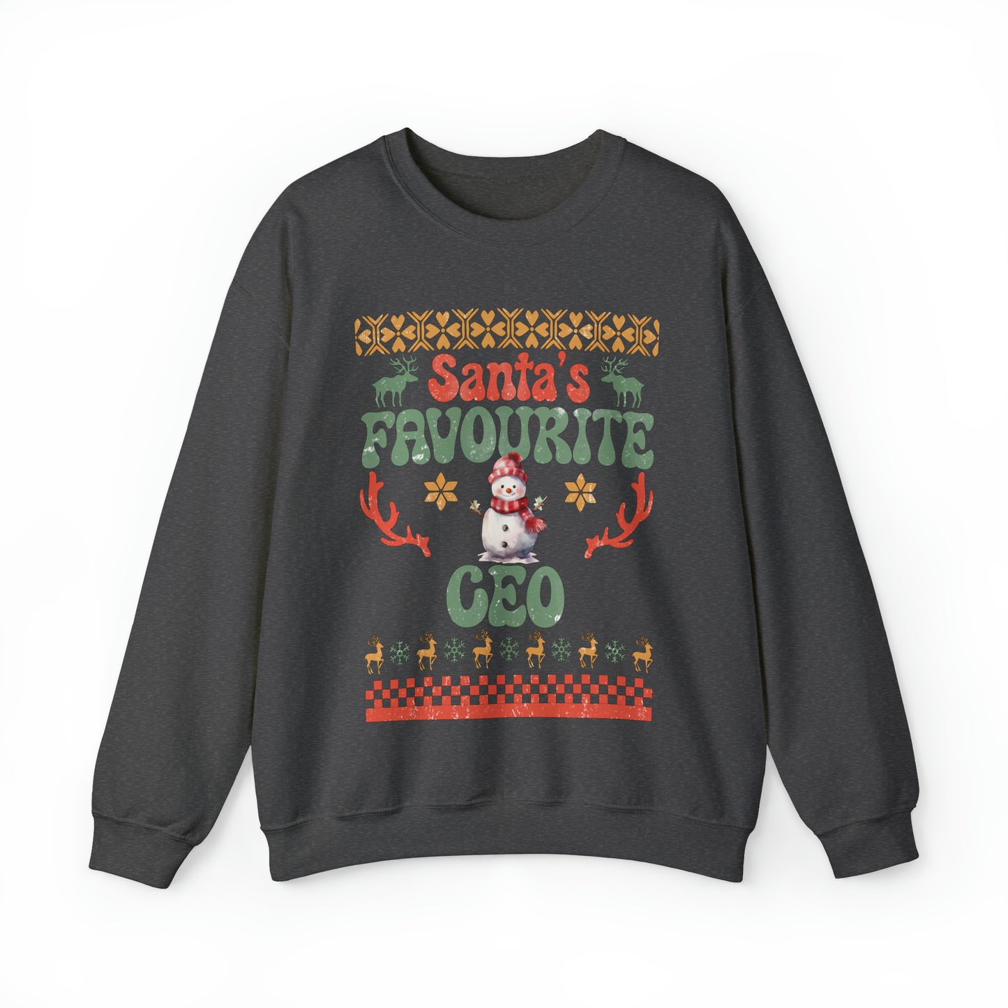 Santa's Fav Profession Ceo Ugly Christmas Sweatshirt