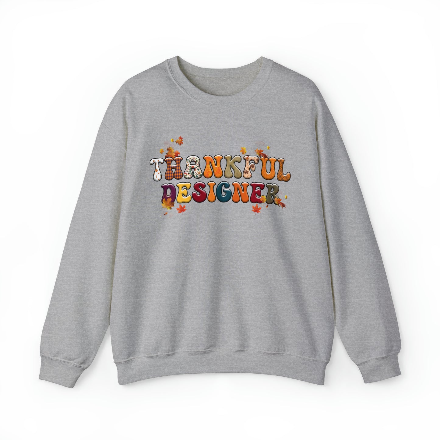 Thankful Designer Thanksgiving Sweatshirt, Thanksgiving Gift for Graphic Designer, CAD Designer's Thankful Sweater, Thanksgiving Web Designer Sweatshirt,
