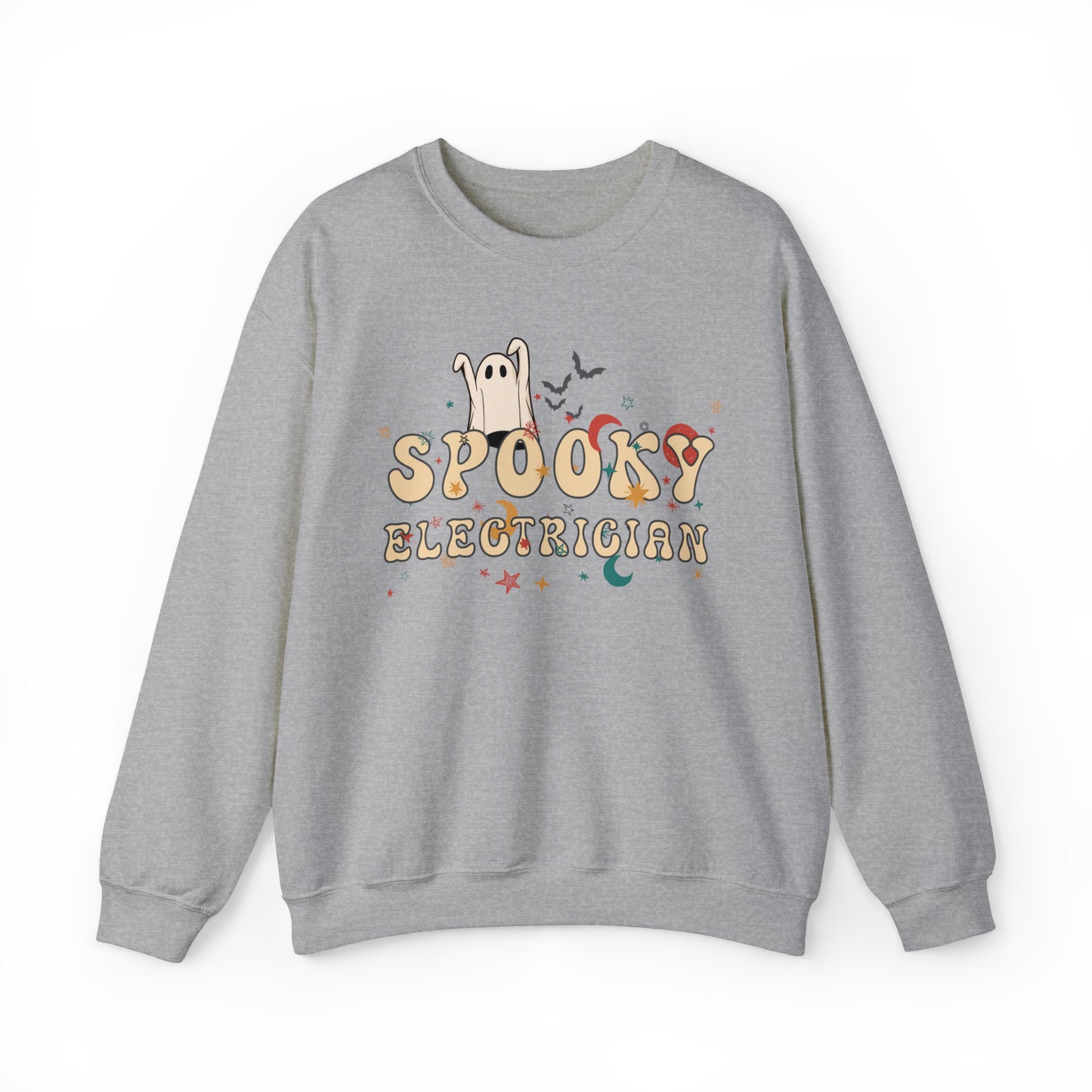 Spooky Electrician Halloween Sweatshirt, Halloween Gift for Electrician, Electrician's Spooky Sweater