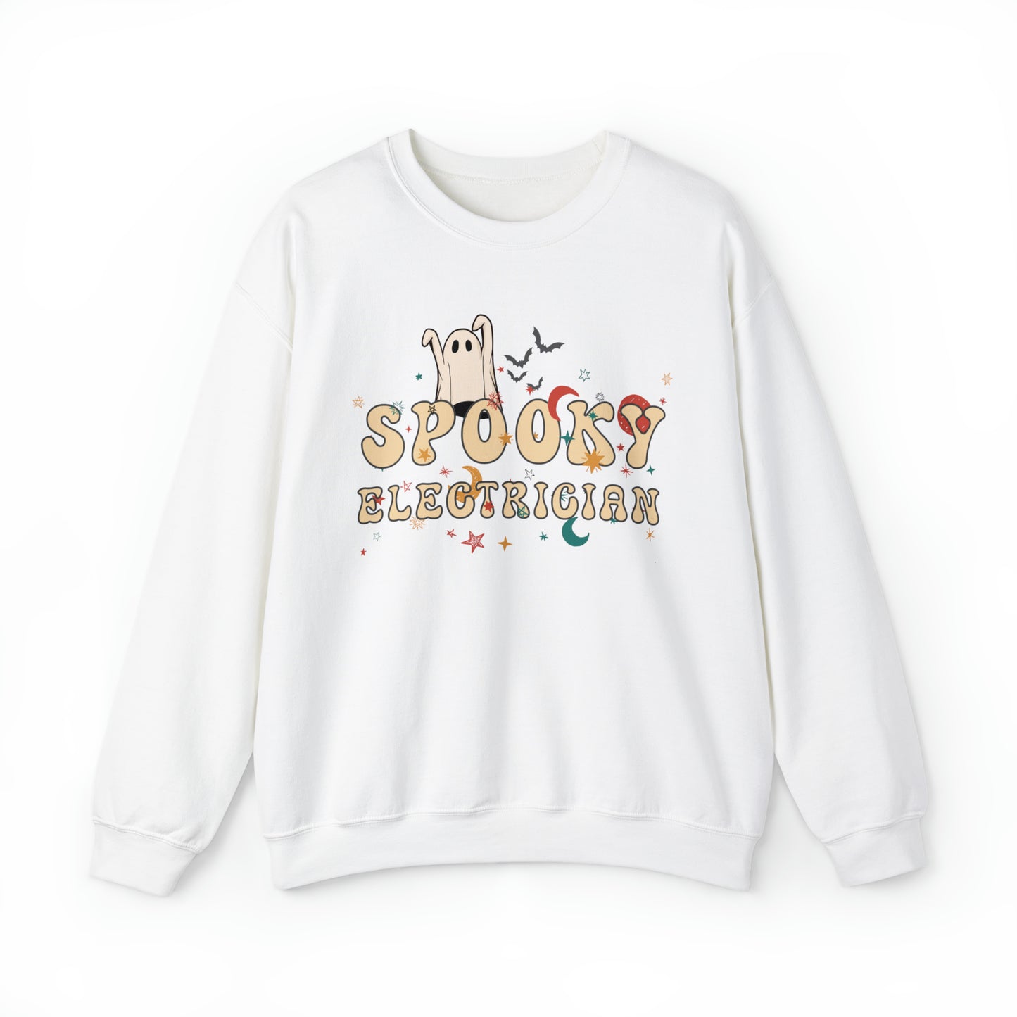 Spooky Electrician Halloween Sweatshirt, Halloween Gift for Electrician, Electrician's Spooky Sweater