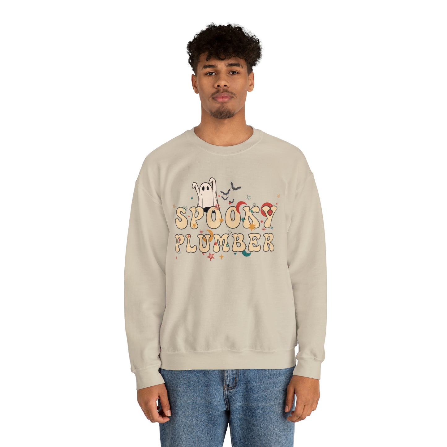 Spooky Plumber Halloween Sweatshirt, Halloween Gift for Plumber, Plumber's Spooky Sweater