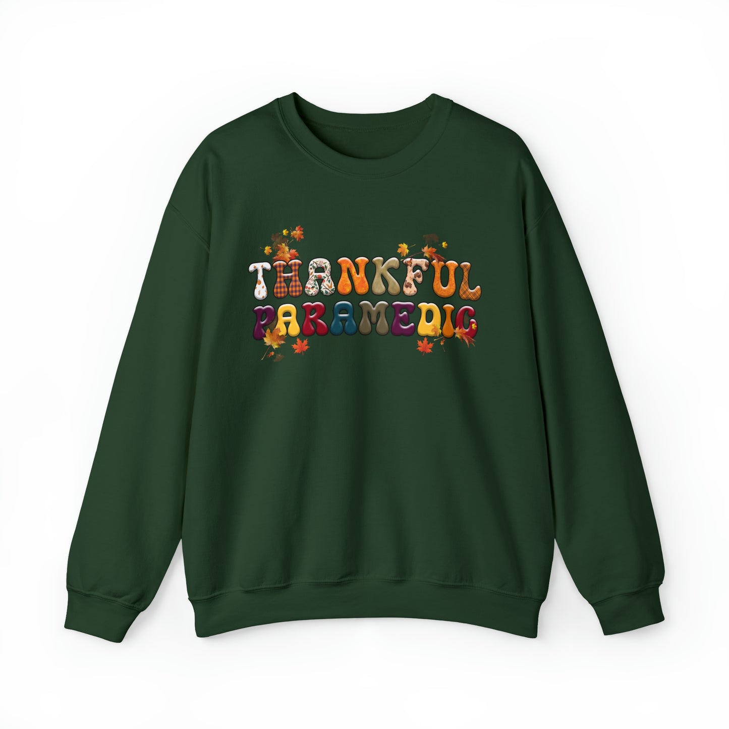 Thankful Paramedic Thanksgiving Sweatshirt, Thanksgiving Gift for Paramedic, Paramedic's Thankful Sweater, Fall Sweatshirt for Paramedics