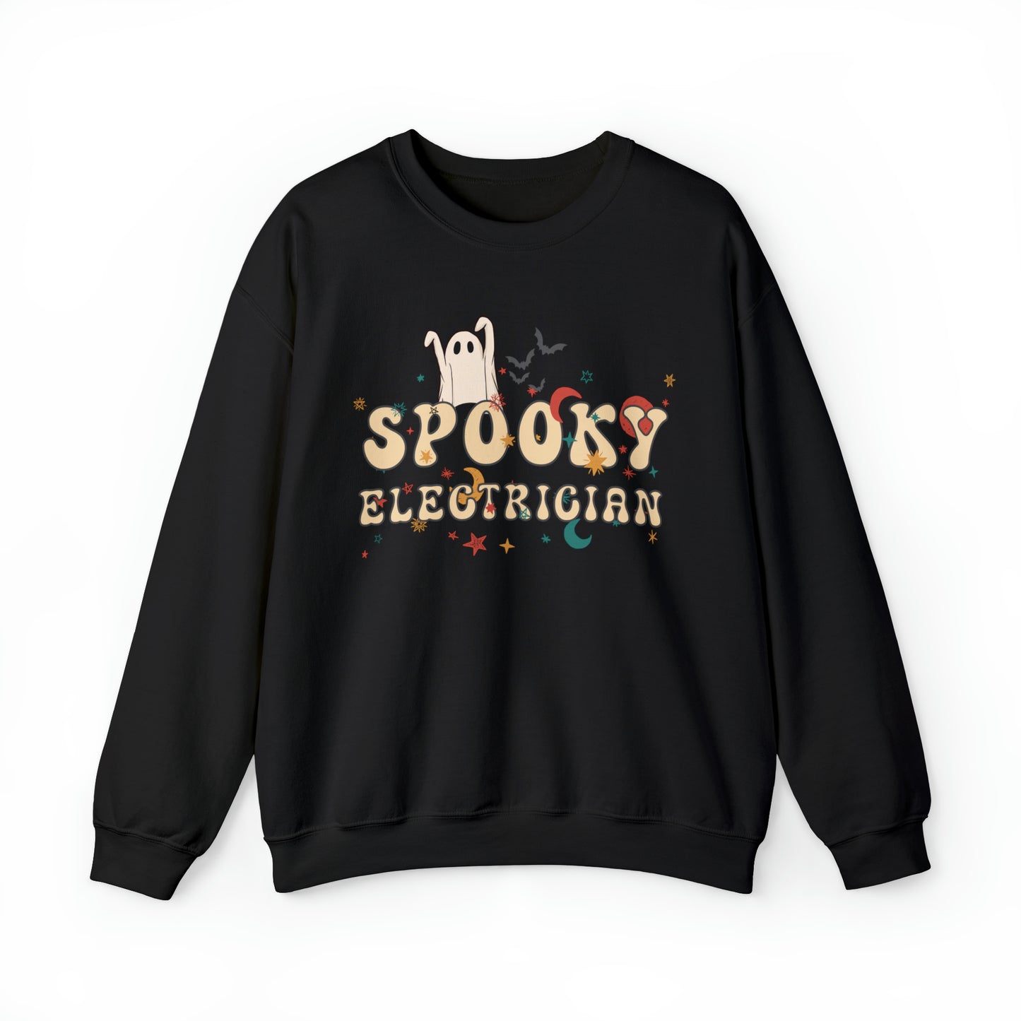 Spooky Electrician Halloween Sweatshirt, Halloween Gift for Electrician, Electrician's Spooky Sweater
