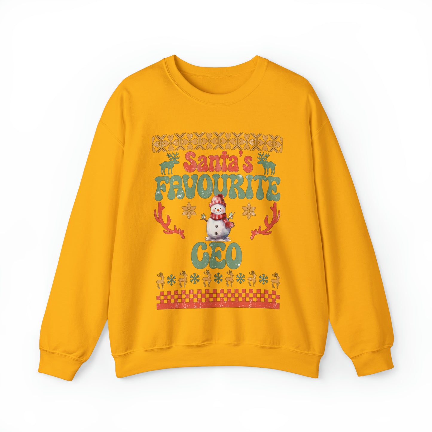 Santa's Fav Profession Ceo Ugly Christmas Sweatshirt