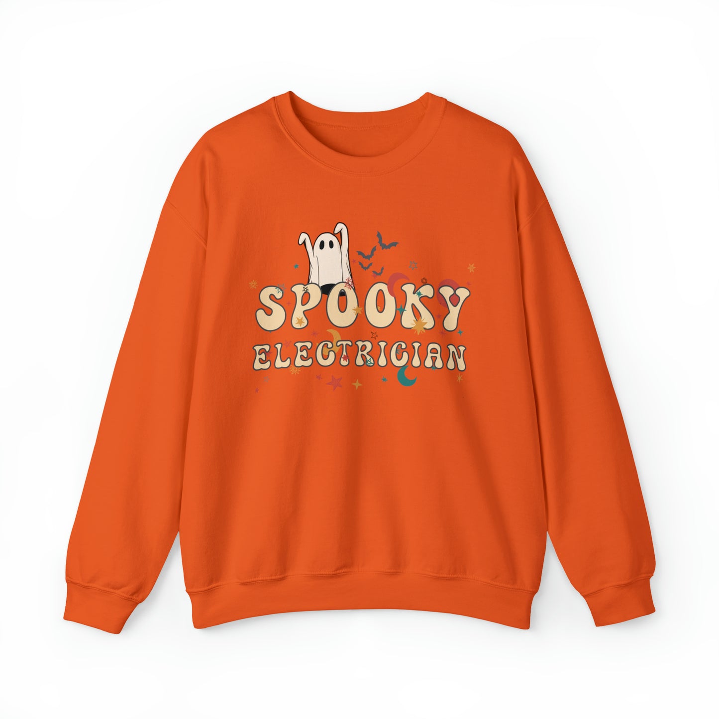 Spooky Electrician Halloween Sweatshirt, Halloween Gift for Electrician, Electrician's Spooky Sweater