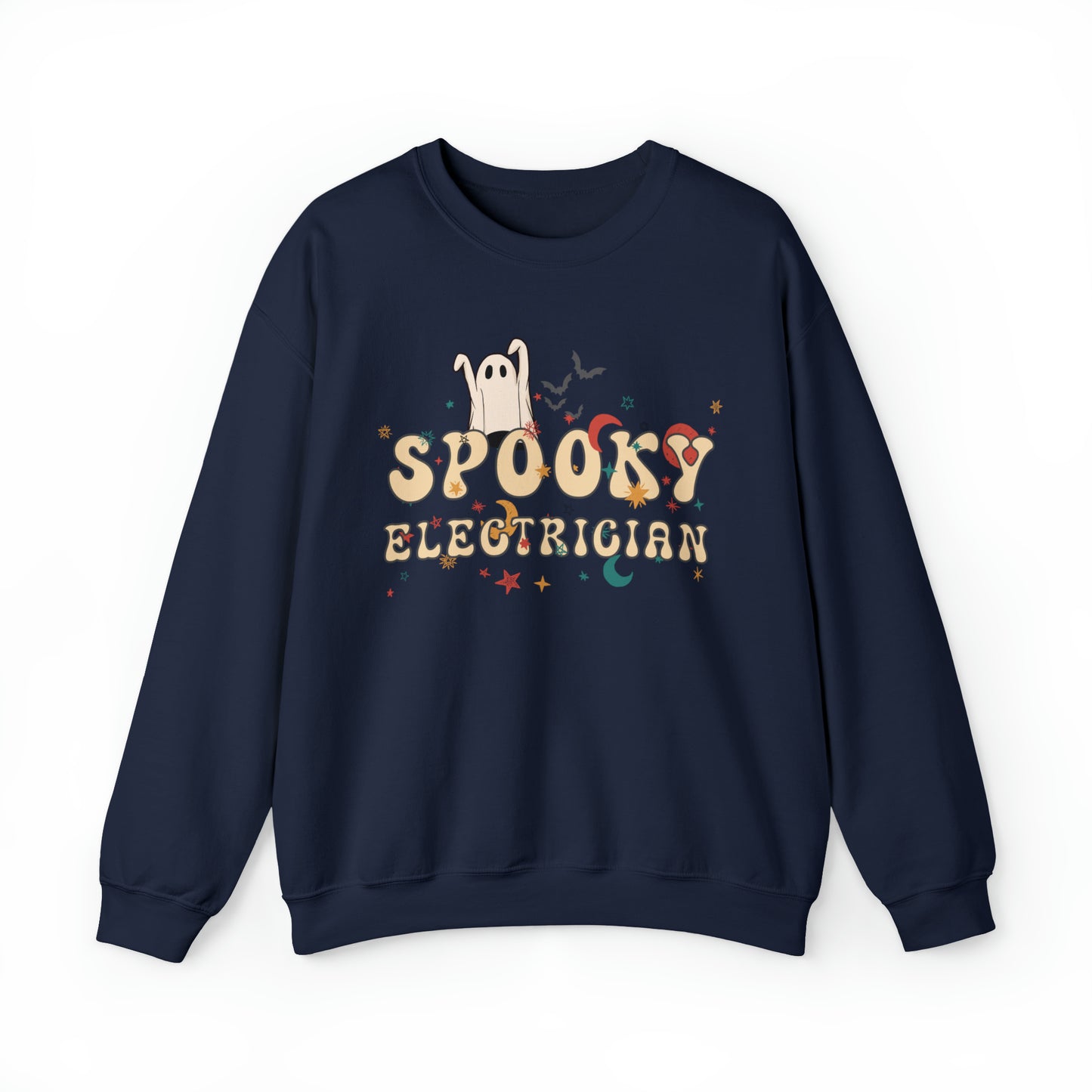 Spooky Electrician Halloween Sweatshirt, Halloween Gift for Electrician, Electrician's Spooky Sweater