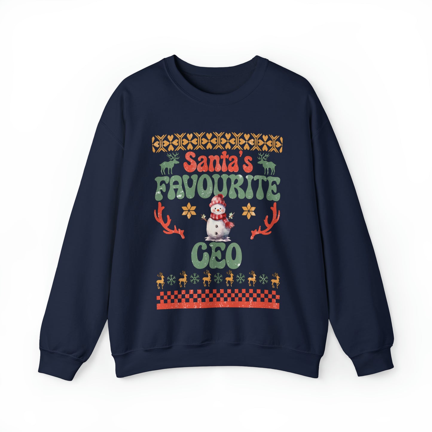 Santa's Fav Profession Ceo Ugly Christmas Sweatshirt