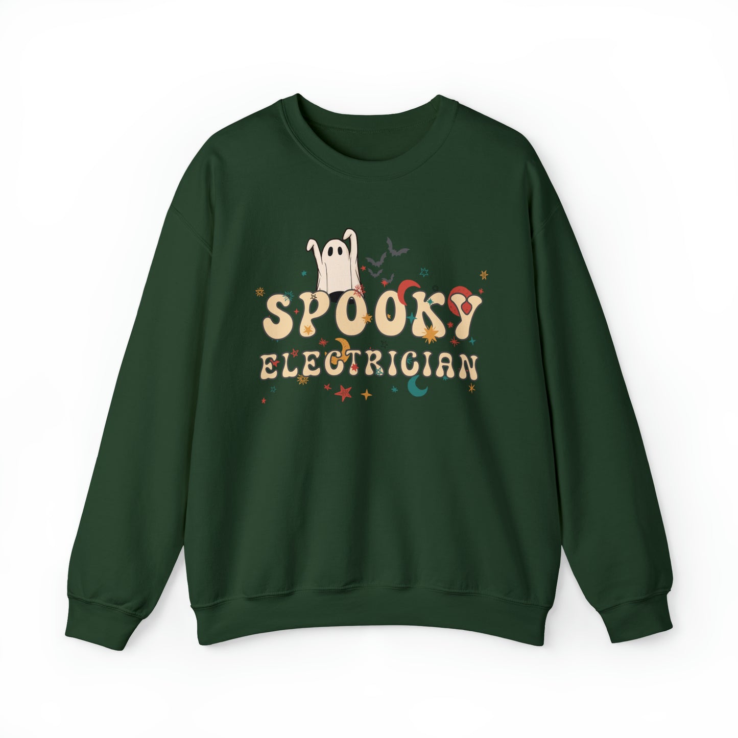 Spooky Electrician Halloween Sweatshirt, Halloween Gift for Electrician, Electrician's Spooky Sweater