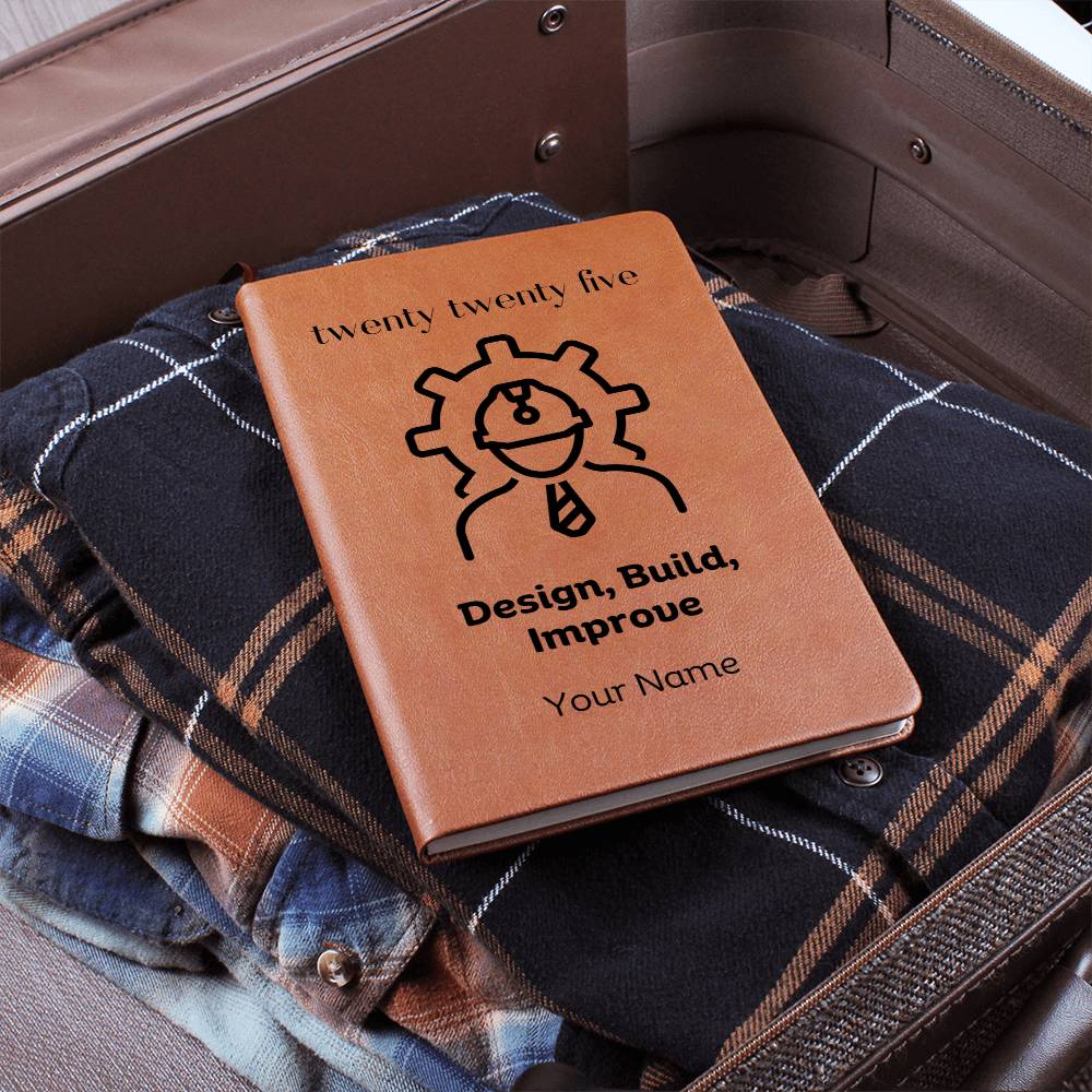 2025 Engineer's Diary Personalized leather Journal, Personalised Diary, Custom Gift for Engineers, Architects, and Tech Enthusiasts Notebook