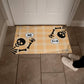 Hi Bye Doormat, Skeleton Doormat, Funny Halloween Welcome Doormat for Home