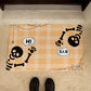Hi Bye Doormat, Skeleton Doormat, Funny Halloween Welcome Doormat for Home