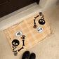 Hi Bye Doormat, Skeleton Doormat, Funny Halloween Welcome Doormat for Home